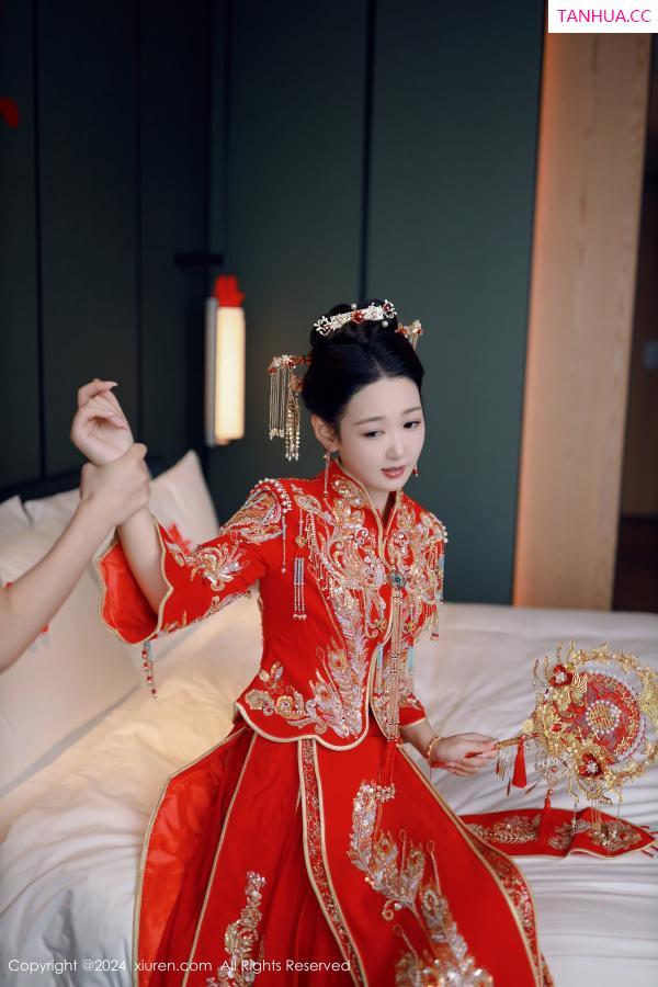 唐安琪  [XiuRen]高清写真图 2024.08.05 No.8972 唐安琪 性感新娘装第17张图片
